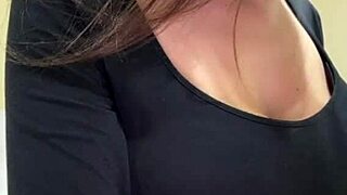 Slut Neighbor Flashes Nipples Teasingly