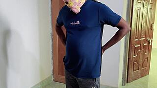 cheating wife takes hardcore cucumber fuck from husband in kitchen