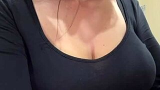 Slut Neighbor Flashes Nipples Teasingly