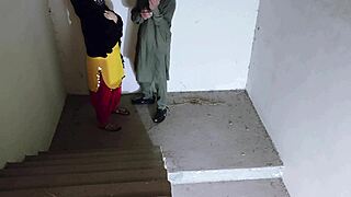 What happens when your sister-in-law sneaks up horny on those stairs for rough play?