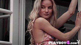 roxy shaw's small tits striptease explodes into hot naked posing frenzy!