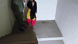 What happens when your sister-in-law sneaks up horny on those stairs for rough play?