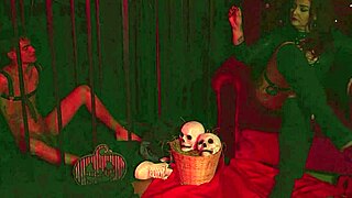 Milf Dominatrix Chokes Me with Harness During Wet Pussy Fuck