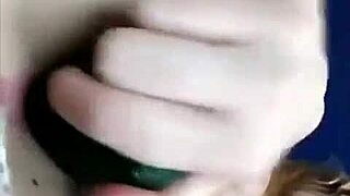 Milf squirts from cucumber anal fuck and big dick cumshot