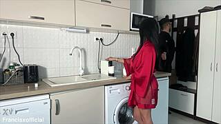 god i was so tired but wife swallowed my whole load sloppy