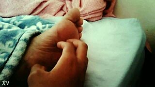 Mature Latina's Sexy Feet Get Tickled Until Annoyed and Squirming