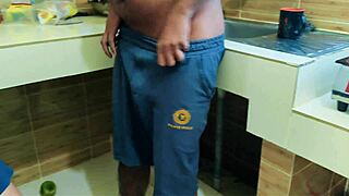 Pounding Girlfriend's Hot MILF Mom Kitchen Again