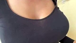Wanna see my stepmom's huge natural tits and those perky nipples up close??