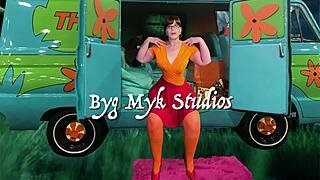 granny carmen as velma DINKLEY deepthroats then COWGIRL creampie slut