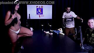 watch tifany rocha's wild sheer red tease and filthy chat!