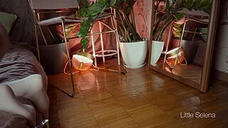 petite beauty gapes her tight asshole wide with massive fisting toy close-up