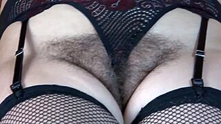 Stepmom's Bush Peeks From Panties As She Flashes Excitedly!