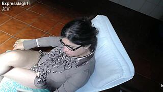 silly student fails exam to dirty teacher covered in hot cum facial