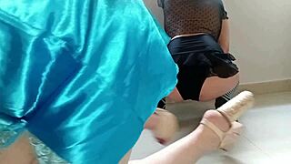 couple lola candy peg strap-on dressed man hot wife?