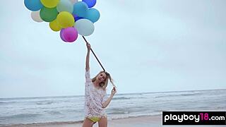 skinny italian milf francy torino strips naked on beach showing small tits and pussy