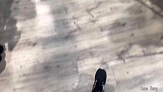 hot milf's dirty footjob makes stranger explode on her sexy toes