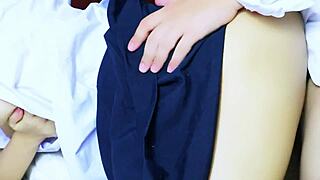 Sweet Asian Babysitter Creampied First Time Dorm Fuck