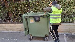 homeless guy bends elite big tits milf over fucks her tight pussy doggystyle creampies her after suitcase help