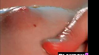 I can't stop admiring gorgeous Brittny Ward's petite small tits posing hot in amazing red lingerie outdoors