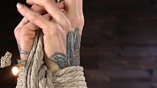 huge tits milf hogtied whipped choked gagged in brutal bdsm bondage pain