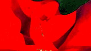 blindfolded chubby brunette bbw milf wife gives intimate homemade pov deepthroat blowjob closeup quickie cumshot