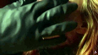 banana master dominates chained redhead milf pussy rough with food fetish