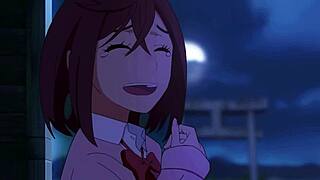 whoa momo ayase and okarun go wild with creampie riding in hot hentai animation