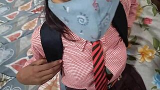 Desi Priya begs stepbrother lick fuck juicy tight pussy Hindi dirty talk