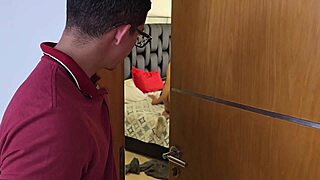 i convince hubby i'm fucking college boy in miniskirt doggystyle creampie