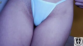 Hey busty teen show g-string thong pussy fetish