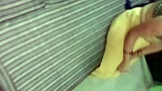 real couple's morning creampie fuck wife moans rough as hubby shares passion?