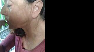 pov neighbor drops morning cum deposit thirsty mature candi annie mouth