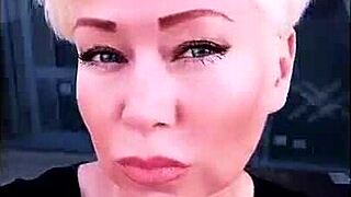 Mature Russian milf worships husband's huge cock like a priestess