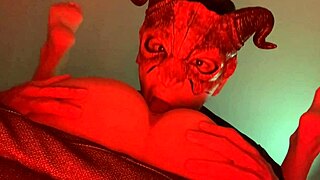 Oh no, this pussy-eating demon attacks me home alone! 😈