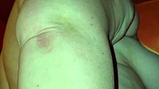 raw thrusts ignite her wild orgasm in fishnets leggings