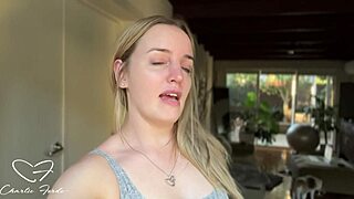 Charlie Forde's Cute Petite MILF Backstage Interview Dirty Talk Tease