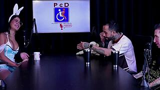 check out tifany rocha's hottest casting chat full of naughty swinger toy play on sheer red