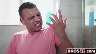 milf's shower dildo fails so she fucks stepson!