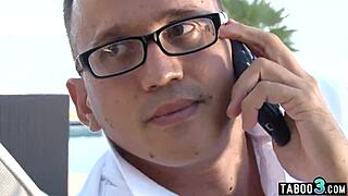 Shy stepson submits as cock-hungry leya falcon milf dominates outdoors doggystyle