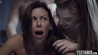 Big tits mature milf patient threesome with young petite blonde teen pov monster cock blowjob