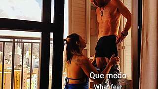 boss called for cabinet fix but wanted balcony ass pounding?