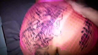 Brazilian BBW’s Big Ass and Pussy Ripped by Monster Cock in Fishnets