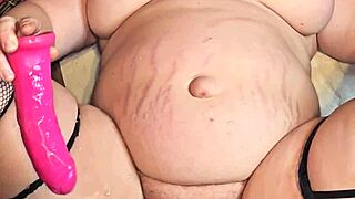 Milf Pussy Stuffed With Dildo Cums Hard Squirting Everywhere