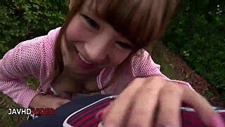 Anna Anjo steamy outdoor blowjob from Japanese beauty