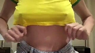 Does my big-boobed friend's short shorts make you throb?