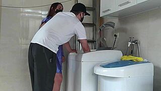 pauzudo repair guy fixes washer and fucks married client hard