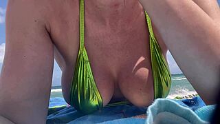 Artemisia Love Horny Italian Milf Micro Bikini Beach Perfect Tits
