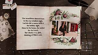 naughty 3d milf wife cheats with monster cock in christmas cuckold squirting