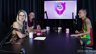 Bruna Carlos Sheer Red Lingerie Bora Cast Compilation