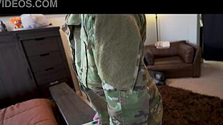Horny Military Stepmom Lola Maverick Uniform Boot Fetish Return